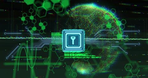 Futuristic Concept of Digital Key with Global Connectivity - Download Free Stock Images Pikwizard.com