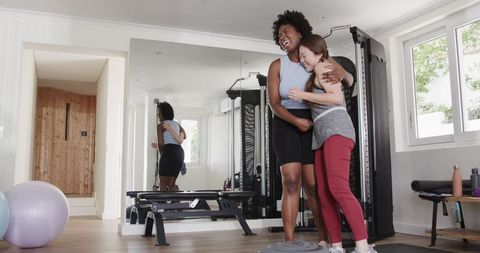 Inspirational Fitness Journey Success in Modern Gym