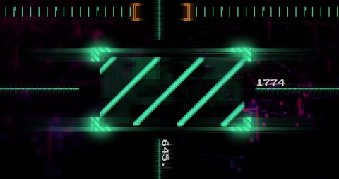 futuristic neon green interface with digital display elements - Download Free Stock Images Pikwizard.com