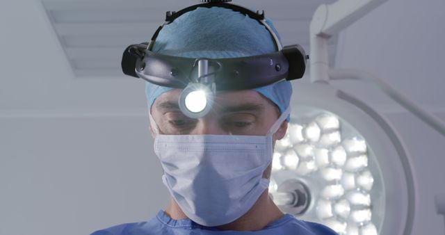 Surgeon Concentrating During Medical Procedure in Hospital Operating Room - Download Free Stock Images Pikwizard.com