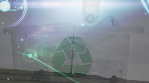 Eco-Friendly Energy and Technology Abstract Concept