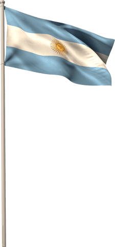 argentinian flag waving on transparent background - Download Free Stock Videos Pikwizard.com