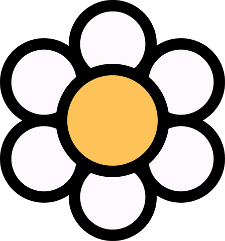 Minimalist Flat Flower Icon with Yellow Center and White Petals - Download Free Stock Videos Pikwizard.com
