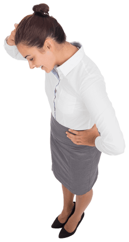 Thoughtful Biracial Businesswoman Isolated Transparent Background