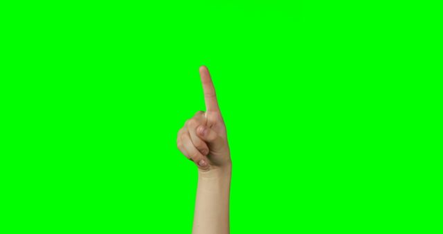 Hand Pointing Upward on Green Background - Download Free Stock Images Pikwizard.com