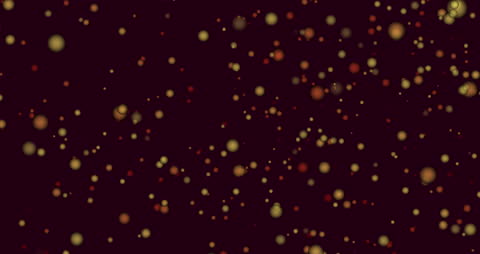 Glowing Light Spots Floating on Dark Background