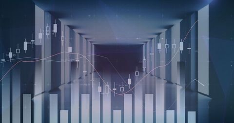 Analyzing Virtual Financial Data in Futuristic Setting - Download Free Stock Images Pikwizard.com
