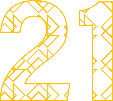 geometric number 21 design on transparent background - Download Free Stock Videos Pikwizard.com