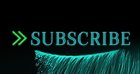 neon subscribe text with dynamic light trails - Download Free Stock Images Pikwizard.com
