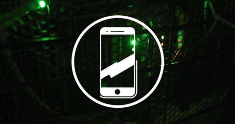 Smartphone Icon with Digital Data Processing Concept - Download Free Stock Images Pikwizard.com