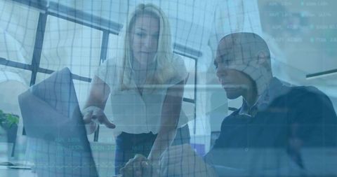 Business Analytics Professionals Collaborating on Data Solutions