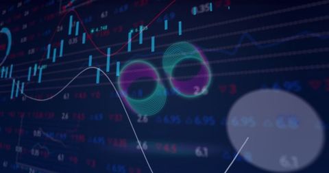 Futuristic Data Visualization with Neon Elements - Download Free Stock Images Pikwizard.com