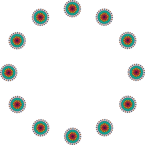 Colorful Abstract Floral Circular Pattern Transparent - Download Free Stock Videos Pikwizard.com