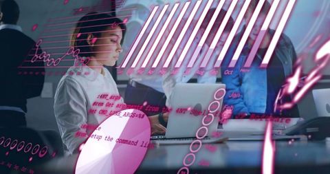 Diverse Team Computing Financial Data in Modern Office