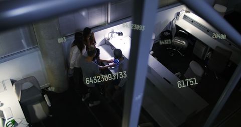 Collaborative Office Work with Network Data Overlay