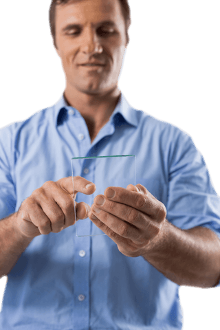 Male Executive Using Transparent Glass Smartphone - Download Free Stock Videos Pikwizard.com