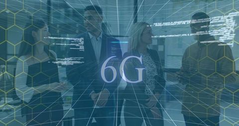 Digital Data Visualization with Business Professionals and 6G Concept