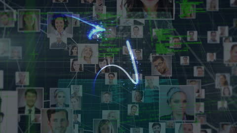 Global Digital Network Connections and Data Processing