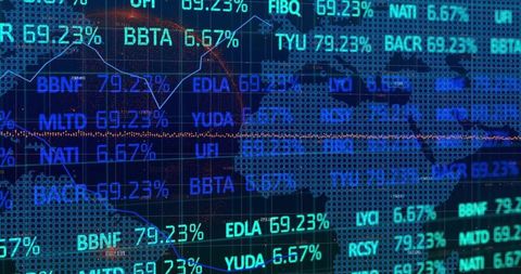 Global Financial Data Displayed with Dynamic Interfaces - Download Free Stock Images Pikwizard.com
