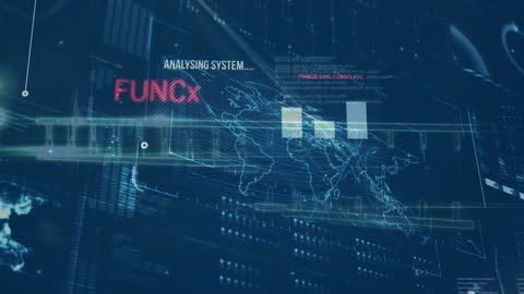 Animated Digital Network Data Science Concept