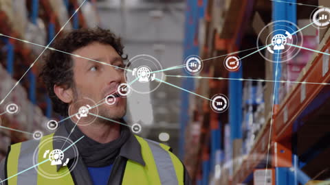 Warehouse Worker Experiencing Connectivity and Integration