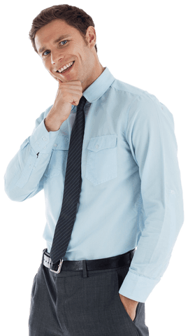 transparent businessman pondering future opportunities - Download Free Stock Videos Pikwizard.com