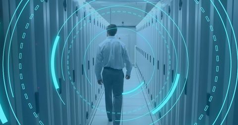 Digital Interface in Modern Data Center - Download Free Stock Images Pikwizard.com