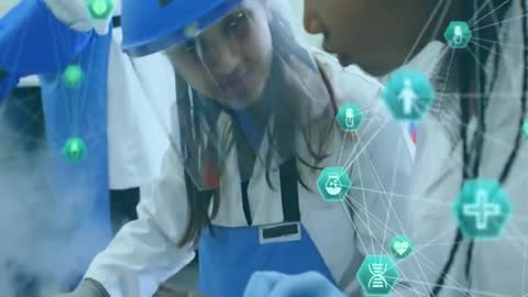 Students Exploring STEM through Digital Technology Overlay