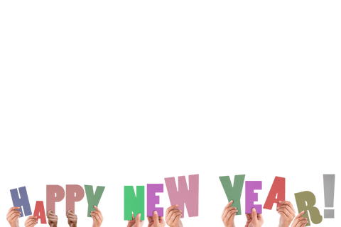 transparent hands holding colorful happy new year message - Download Free Stock Videos Pikwizard.com