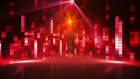 Dynamic Falling Glowing Red Lights on Dark Background