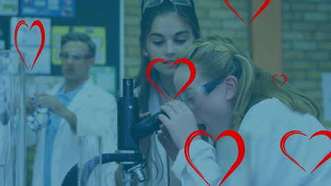 Animated Graphical Science Experiment in Chemistry Lab