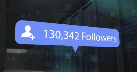 Animated Follower Count in Data Center Environment