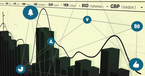 Global Connections with Digital Interface and Data Analytics - Download Free Stock Images Pikwizard.com