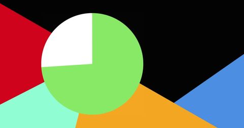 Vibrant Geometric Design with Colorful Pie Chart - Download Free Stock Images Pikwizard.com