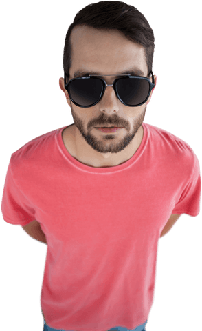 cool young male model in sunglasses on transparent background - Download Free Stock Videos Pikwizard.com