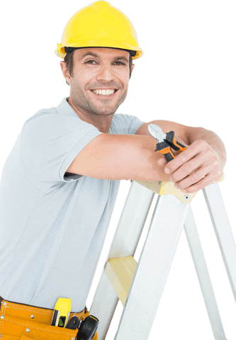 happy technician smiling while holding pliers on transparent background - Download Free Stock Videos Pikwizard.com