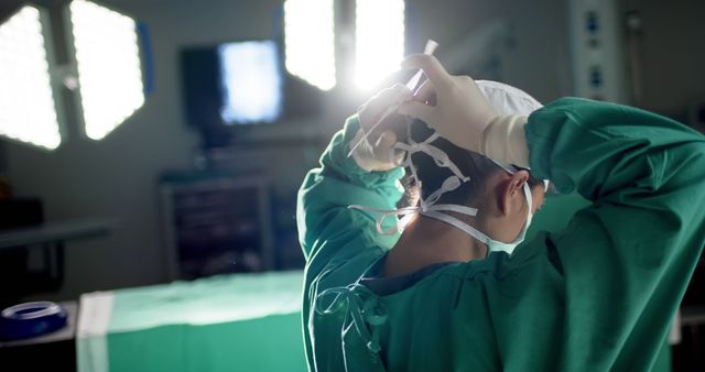 Surgeon Preparing for Surgery in Operation Room - Download Free Stock Images Pikwizard.com