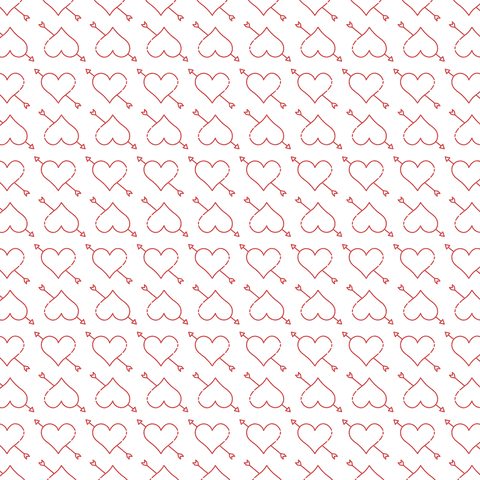 Seamless Red Heart Pattern with Arrow on Transparent Background - Download Free Stock Videos Pikwizard.com