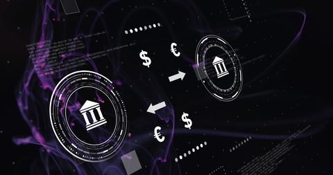 Digital Currency Exchange and Financial Data Processing - Download Free Stock Images Pikwizard.com