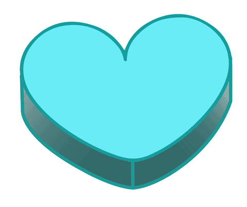 3D Turquoise Heart Shape on Transparent Background - Download Free Stock Videos Pikwizard.com