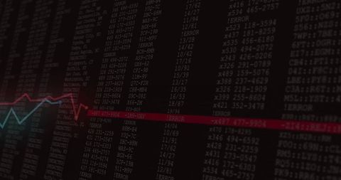 Computer screen showing data code and error messages