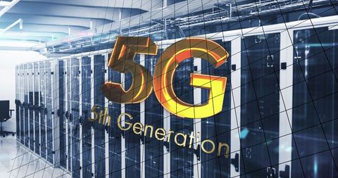 5G Technology and Data Processing in Server Room - Download Free Stock Images Pikwizard.com