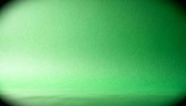 Green seamless curved backdrop with paper texture, soft shadow and dark vignette