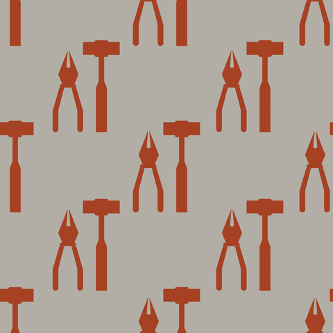 Repeat Pattern of Pliers and Hammers on Transparent Grey Background - Download Free Stock Videos Pikwizard.com
