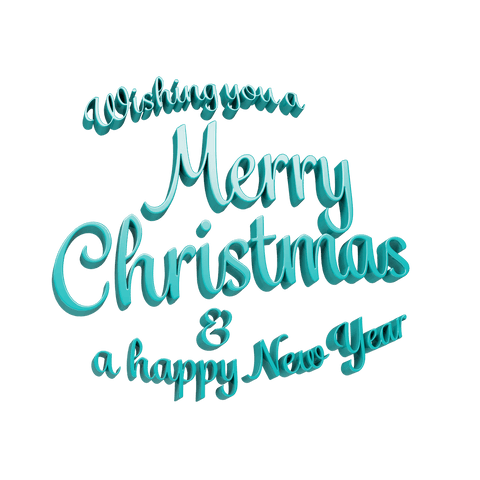 Transparent Merry Christmas and Happy New Year Typography Design - Download Free Stock Videos Pikwizard.com