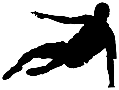 digital silhouette of male football player on transparent layer - Download Free Stock Videos Pikwizard.com