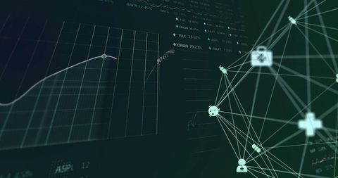 Futuristic Digital Interface Featuring Data and Global Network - Download Free Stock Images Pikwizard.com