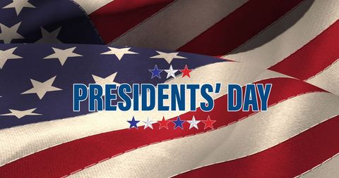 Presidents' Day Celebration with American Flag and Stars - Download Free Stock Images Pikwizard.com