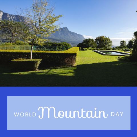 celebrating world mountain day in scenic landscape garden - Download Free Stock Templates Pikwizard.com