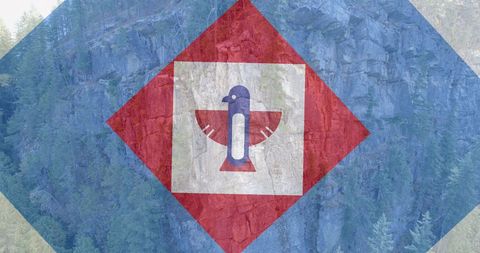 Patriotic American Symbol Overlay on Nature Landscape - Download Free Stock Images Pikwizard.com